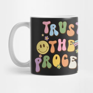 Trust the Process, Groovy 80's 70's, Vintage Peace Hippie, Retro Mug